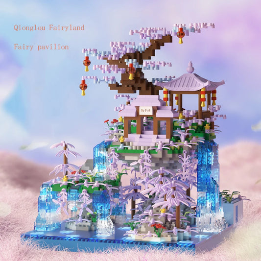 Microparticle Assembly Toy Building Fairy Pavilion Building Block Microparticle Assembly Toy