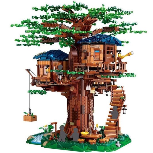 Four Seasons Tree House Scene Jungle Building Block IDEAS Series MOC 21318 Building Model Bricks Assembly Toy Children'S Gift